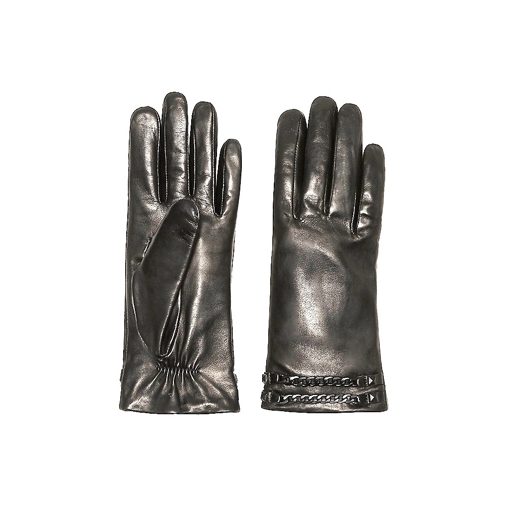 Vince Camuto leather chain gloves